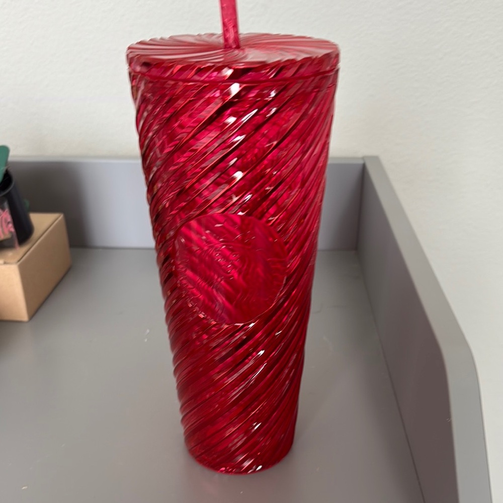 Starbucks Red Tumbler with Straw
